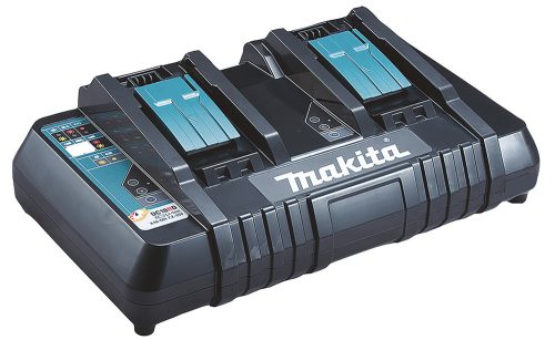 Makita akkumulátor töltő 14,4V-18V Li-ion KÉT PORTOS LXT (gyors)