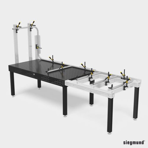 Alumínium U-alakú derékszög 100x100 ovális furattal